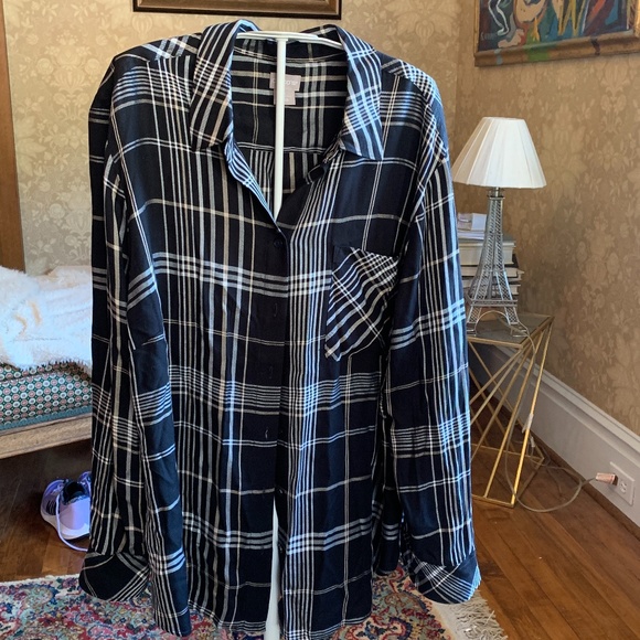 Chico’s rayon button down blouse. Never worn. - Picture 1 of 5